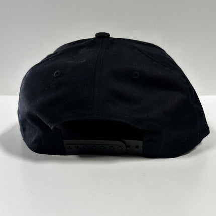 Kiss My Double Wide Ass on a Black SnapBack Hat Cap with Rope Custom Embroidery