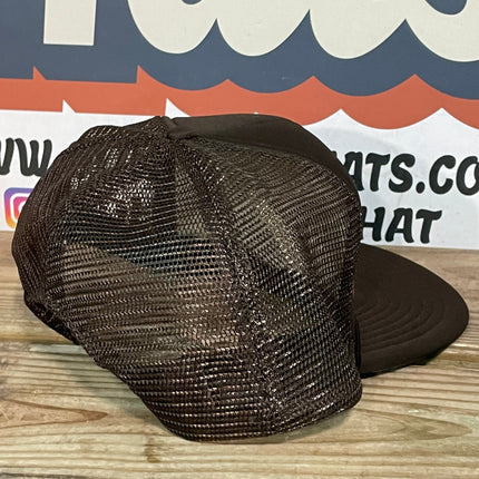 Custom Freeport Welding and fabricating Vintage Brown Mesh Trucker SnapBack Hat Cap Ready to ship