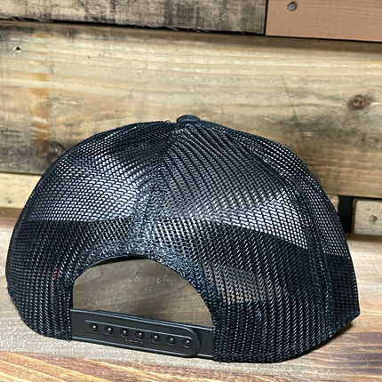 Custom Grizzly Chewing Tobacco patch White Rope Black Mesh Back Trucker Snapback Cap Hat