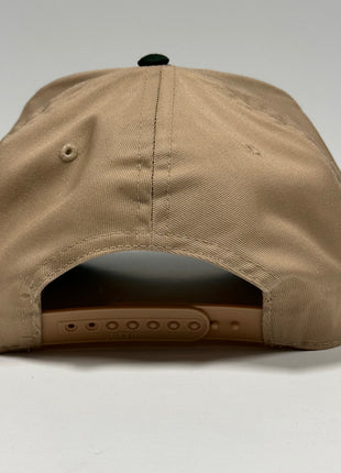 BASS FISHING & Mallard Duck Tan Trucker SnapBack Cap Hat Hunting Custom Embroidered