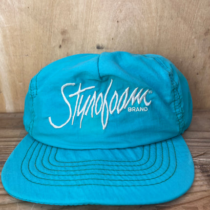 Vintage Sturofoam Turquoise Strapback Hat Cap