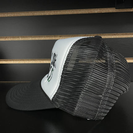 Johnny Cash Owes Me $5 Vintage Black Mesh Trucker Snapback Cap Hat Custom Embroidered