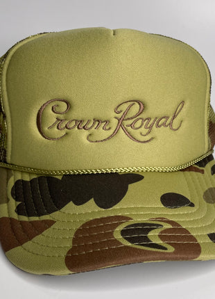 Crown Camo Rope Snapback Cap Hat Custom Embroidered