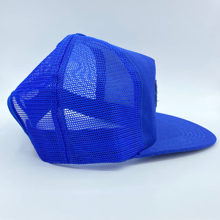 Custom CAF ghost squadron vintage blue mesh Snapback hat cap