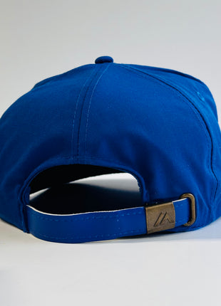 DO NOTHIN DEADBEAT Vintage Blue Tall Crown Strapback Cap Hat JOSHUA QUIMBY Band Merch Custom Embroidered