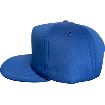 Vintage Blue Mid Crown Foam SnapBack Hat Cap