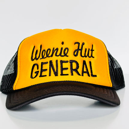 Weenie Hut General Yellow Black Mesh SnapBack Hat Cap Funny Potent Frog Collab Custom Embroidery