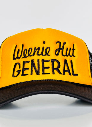 Weenie Hut General Yellow Black Mesh SnapBack Hat Cap Funny Potent Frog Collab Custom Embroidery