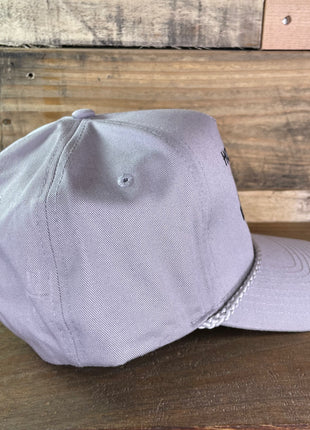 Gray Hold My Hat While I Have Sex With Your Wife Tall Crown Rope Snapback Cap Hat Custom embroidered