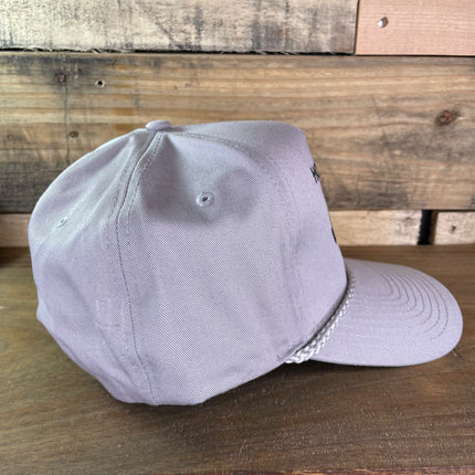 Gray Hold My Hat While I Have Sex With Your Wife Tall Crown Rope Snapback Cap Hat Custom embroidered