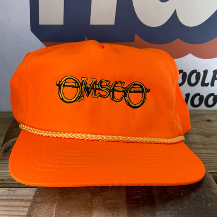 Vintage OMSCO Orange Rope Snapback Cap Hat