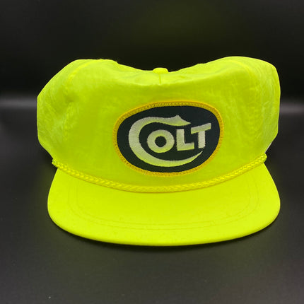 Vintage Custom Colt Patch Neon Yellow Rope SnapBack Cap