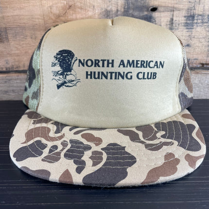 Vintage North American Hunting Club Camo SnapBack Hat Cap