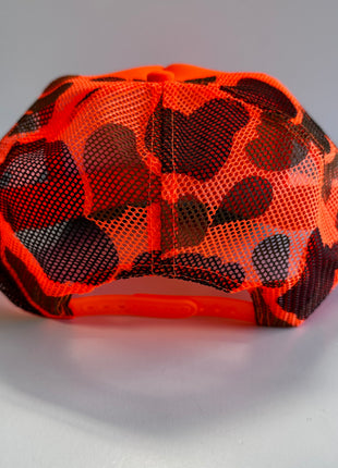 I JERK IT EVERY CHANCE I GET Funny Fishing Orange CAMO SnapBack Mesh Trucker Cap Hat Custom Printed