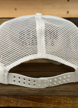 My Uncle Is A Juffalo Vintage White Mesh SnapBack Hat Cap with black rope Custom Embroidery