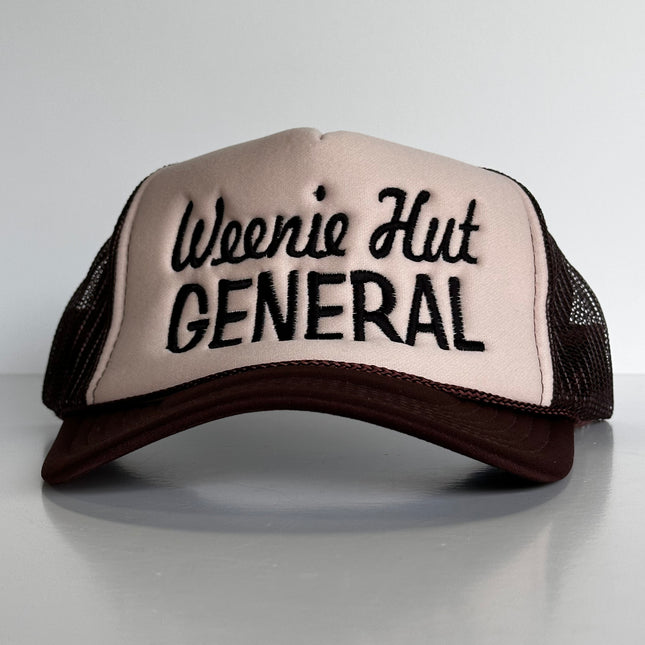 Weenie Hut General Brown Mesh Trucker SnapBack Hat Cap Funny Potent Frog Collab Custom Embroidery