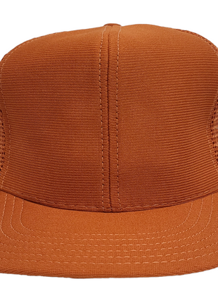 Vintage Burnt Orange With Mid Crown Mesh Snapback Hat