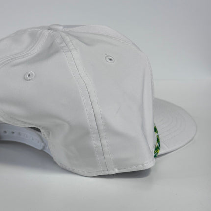Golf USA White SnapBack Hat Cap braided rope Perfect fit! Custom embroidery