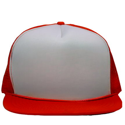 Vintage Blank Orange Trucker Hat