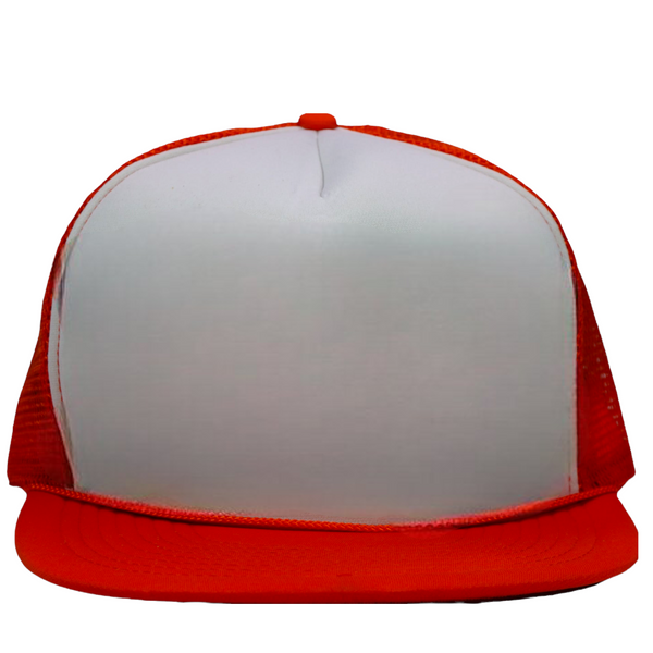 Vintage Blank Trucker Hat // Red Snapback Hat // Red Mesh Foam Snapback Hat  // Blank Plain Patch Hat // Rope Hat // Vintage Adult Size Cap 