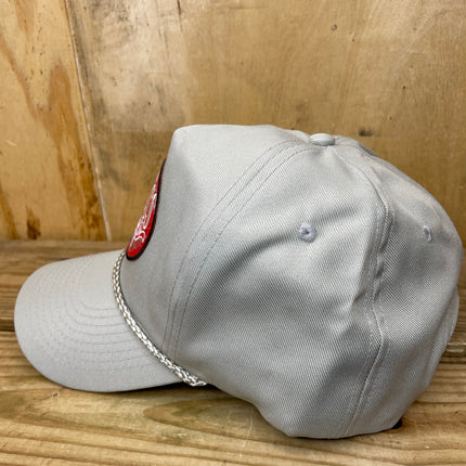 Old SchoolBass Shop Fishing Gray curve Brim Snapback Cap Hat