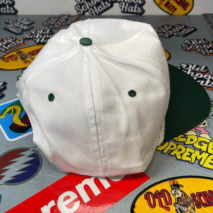 Custom Miller High Life Beer Vintage White Crown Green Brim Snapback H –  Old School Hats