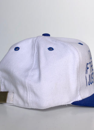 I DON’T CARE IF THE PHILLIES WIN I JUST WANNA DRINK Custom Embroidered vintage hat StrapBack cap