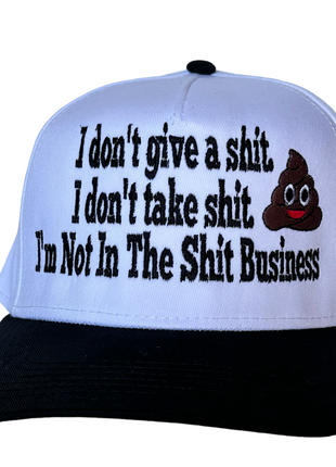 I don’t give a shit Funny Humor SnapBack Cap Hat