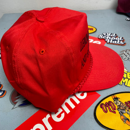 LEMME GET A PACK OF REDS AND $10 ON PUMP 6 Vintage Orange Tone Red Rope Snapback Cap Hat Funny Custom Embroidered