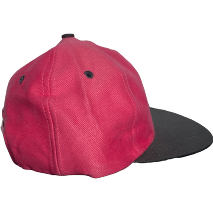 Vintage Pink Low Crown Gray Charcoal Brim SnapBack Hat Cap