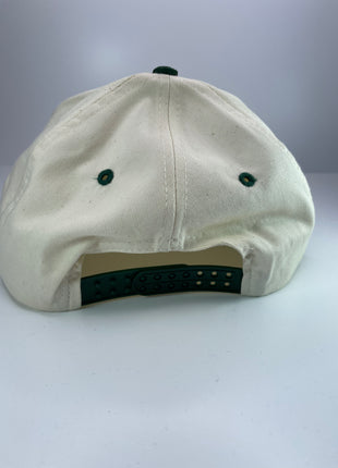 Earth Man Suede Brim Snapback Cap Hat Custom Embroidered