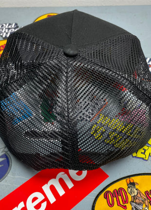 Rowdy Roger Official Two Fiddy Black Mesh White Rope Snapback Hat