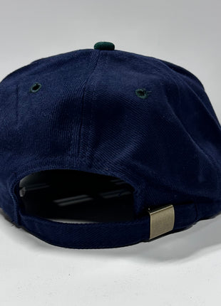 Don’t Trust The Birds Vintage Green Brim Mid Crown Strapback Cap Hat Custom Embroidered