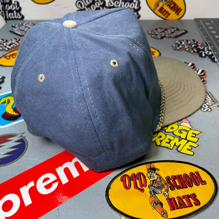 GOD IS GREAT Beer is good People are Crazy Vintage Custom Embroidered Rope Indigo Snapback Cap Hat