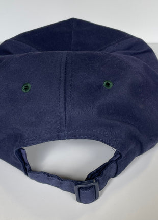 YOUR MOM LOVES ME Vintage Blue Crown Green Brim Strapback Cap Hat Humor Funny Custom Embroidered