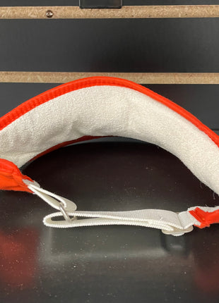 Vintage Beat It Orange Golf Visor
