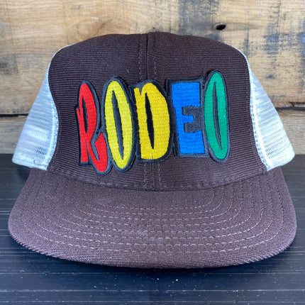 Custom RODEO vintage mesh Snapback hat cap Made in USA