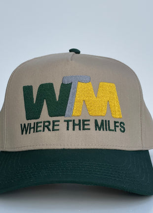 Where The Milfs Waste Management Golf Custom Embroidered Hat SnapBack