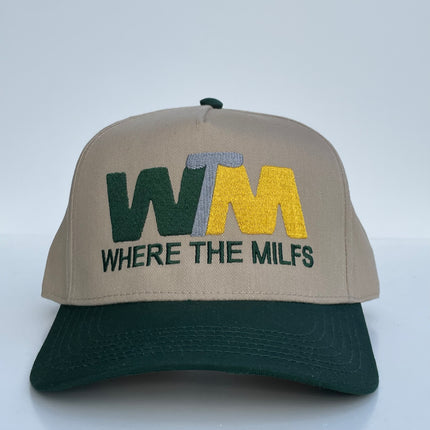 Where The Milfs Waste Management Golf Custom Embroidered Hat SnapBack