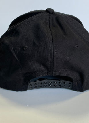 RUN THE DANG BALL White and Black on a Vintage Rope Snapback Cap Hat Custom Embroidered
