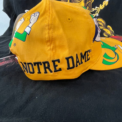 Vintage Notre Dame Fighting Irish All over Print Snapback Cap Hat ( NEVER BEEN WORN With Tags)