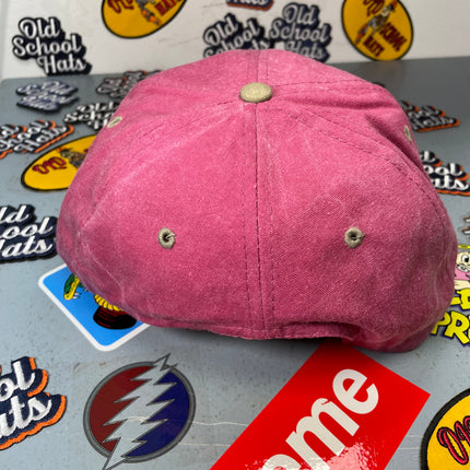 Custom Your Moms Favorite Ride Vintage Custom Embroidered Pink Stonewash Snapback Cap Hat