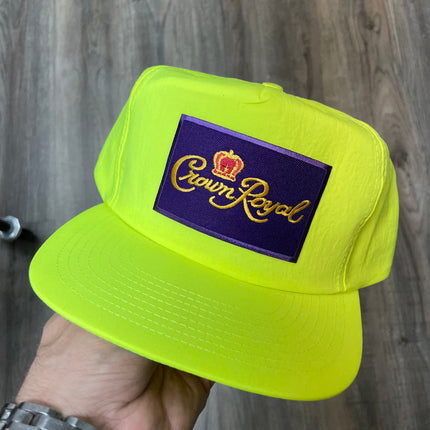 Custom Vintage Neon Yellow Snapback Cap Hat