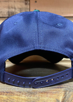 If this hat’s missin’ I’VE gone fishing vintage navy Snapback hat cap custom embroidery