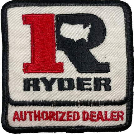 Vintage Ryder Authorized Dealer Rental Truck Sew On Patch 3”x3”