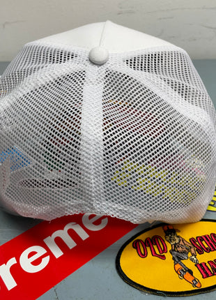 Rowdy Roger Official Two Fiddy White Mesh with Black Rope Snapback