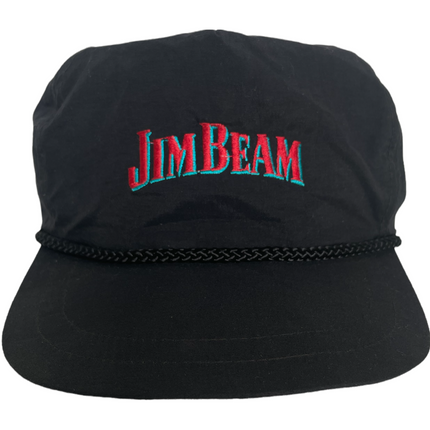 Vintage Jim Beam Black SnapBack Hat Cap