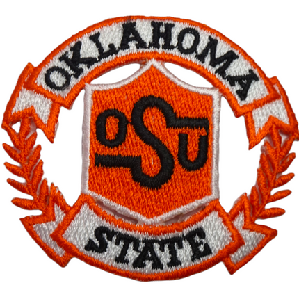 Vintage OSU Oklahoma State Cowboys Team Logo 2.5" x 2.25" Circle Patch