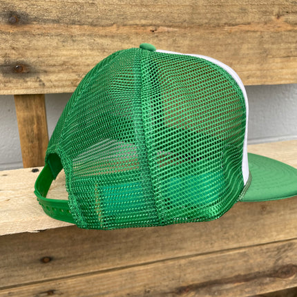 Vintage It’s Not The Size of the BAIT It’s How You WIGGLE Your Worm Green Mesh Trucker Snapback Cap Hat