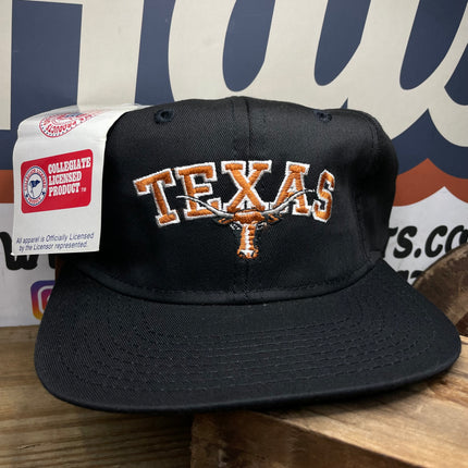 Vintage Texas Longhorn Snapback Cap Hat With Tags (SAMPLE RARE 1 of 1)